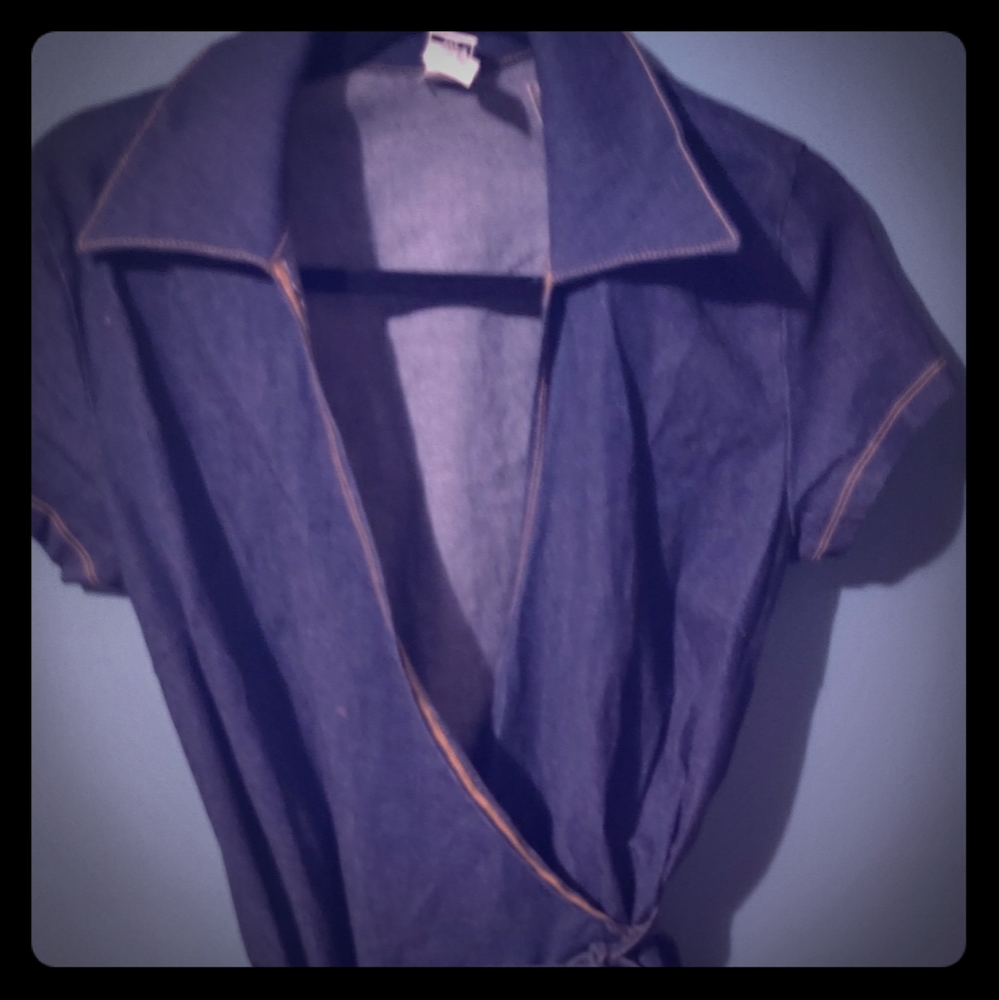 Ladies wrapped Jean dress